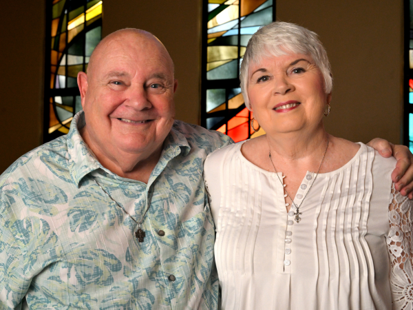 DEACON JERRY PYNE AND HIS WIFE JOANN. PHOTO BY STEVE GEORGES