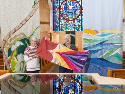 For 30 Years, St. Bonaventure Artist-Seamstresses Have Deepened The Worship Experience With Their Banners, Altar Cloths