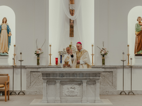 St. Hedwig Catholic Church Celebrates Mass Of Rededication Of The Altar